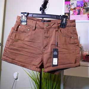 “Fave High Waist Denim Shorts” from Fashion Nova